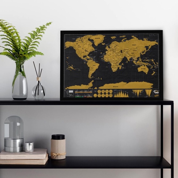 Decor Scratch Map Deluxe Edition Wall Hang - Picture 8 of 8